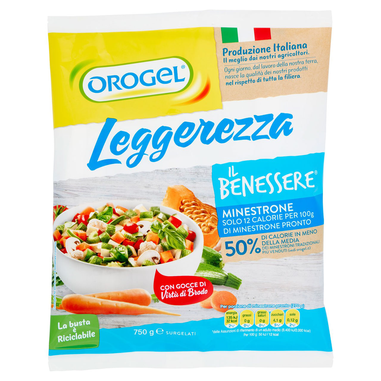 Orogel Benessere Leggerezza Minestrone Surgelato