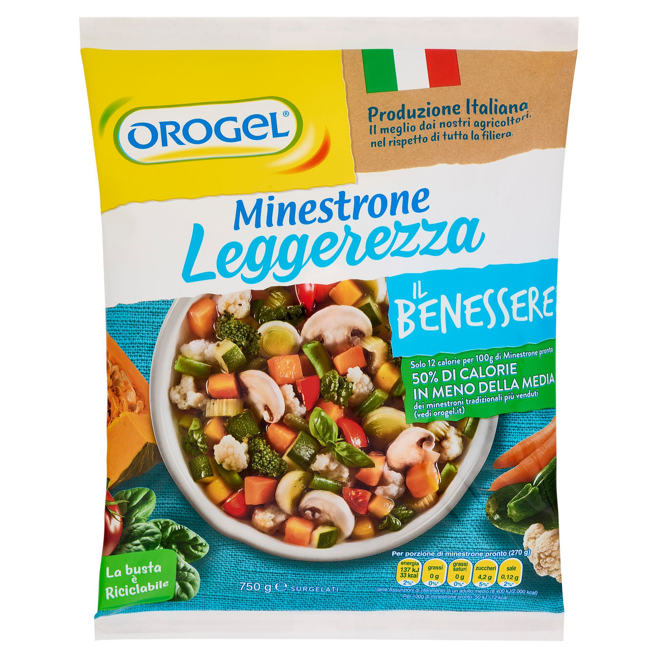 Orogel Benessere Leggerezza Minestrone Surgelato