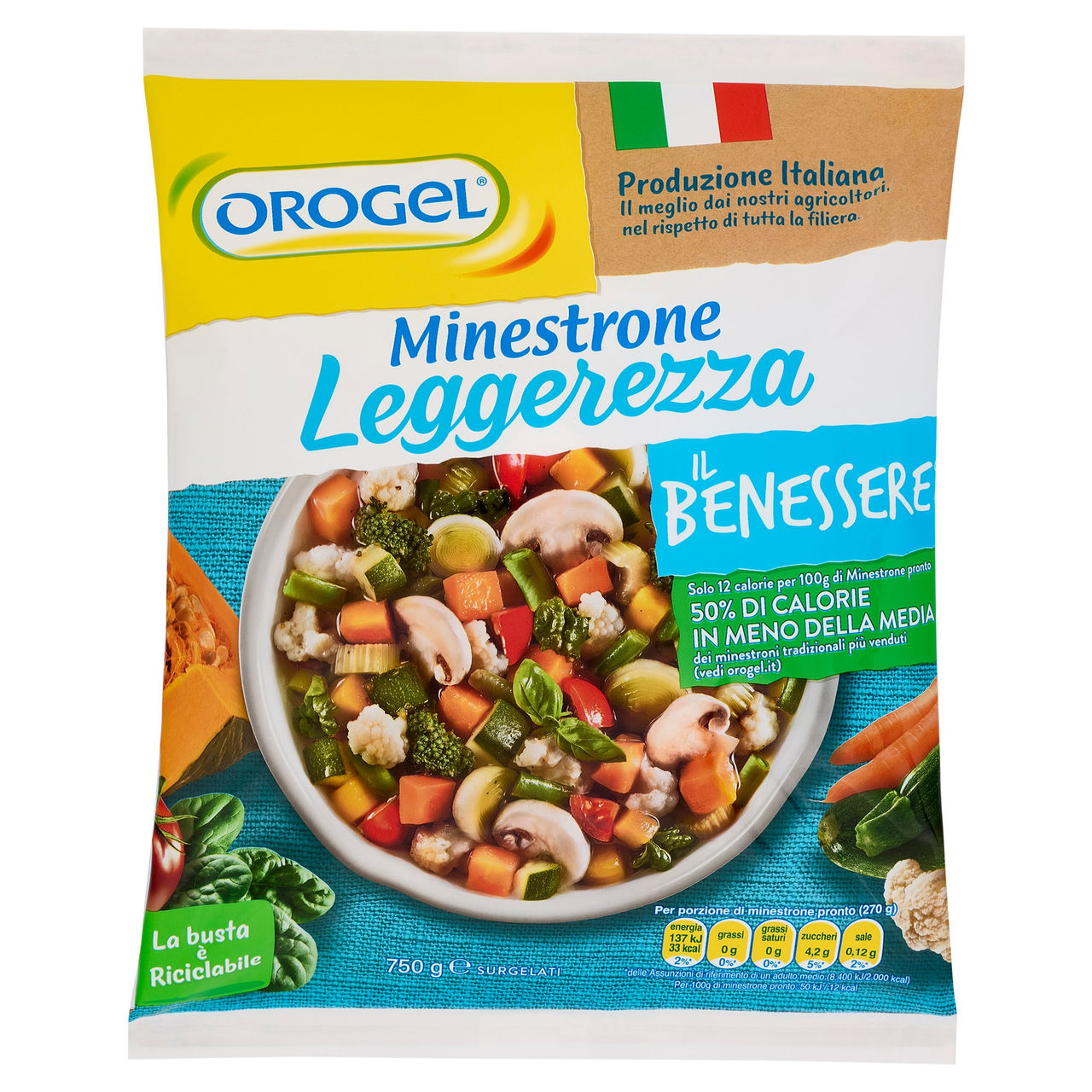 Orogel Benessere Leggerezza Minestrone Surgelato