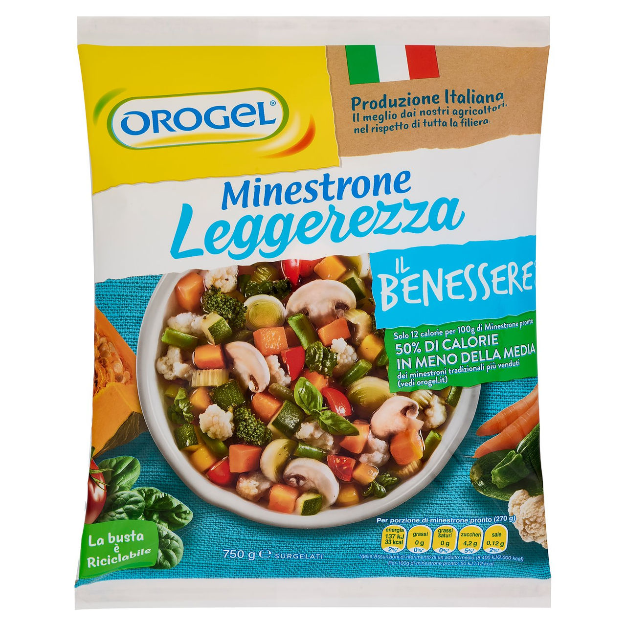 Orogel Benessere Leggerezza Minestrone Surgelato