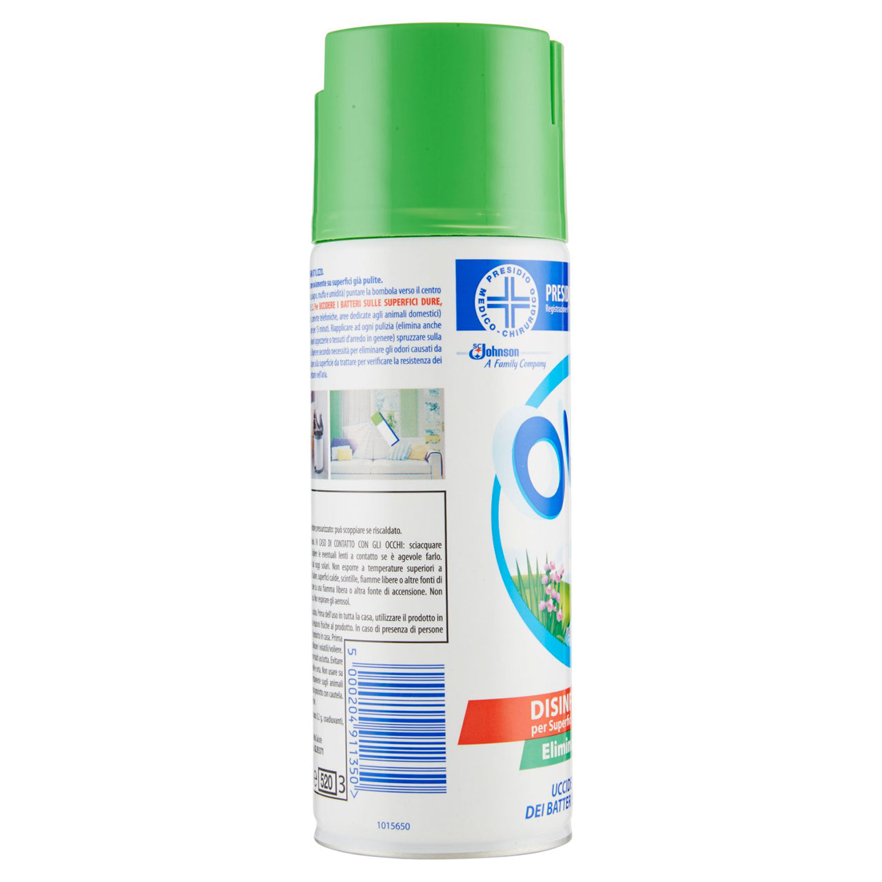 Oust 3 in 1 Spray Disinfettante 400 ml, Uccide il 99,9% dei Batteri ed Elimina gli Odori