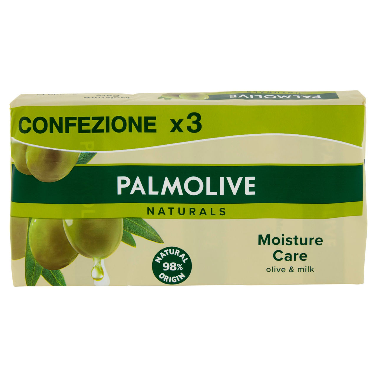 Palmolive sapone solido Naturals oliva & latte 3x90 g