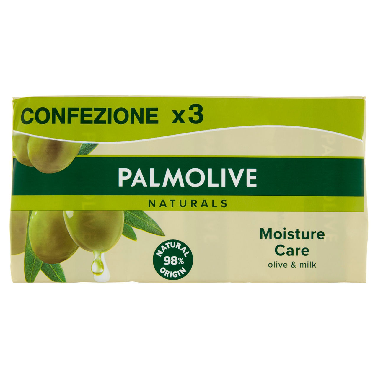 Palmolive sapone solido Naturals oliva & latte 3x90 g