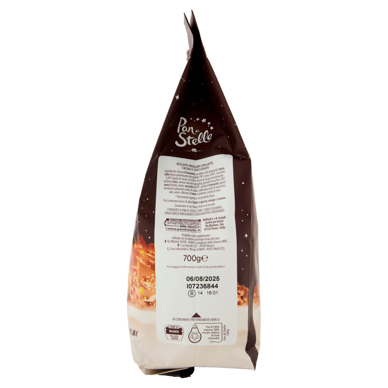 Pan di Stelle Biscotto al Cacao Nocciole e Latte Fresco 100% italiano 700g