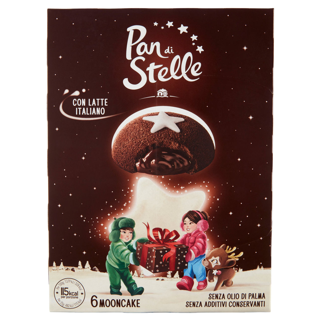 Pan di Stelle Mooncake Tortino al Cioccolato 210g