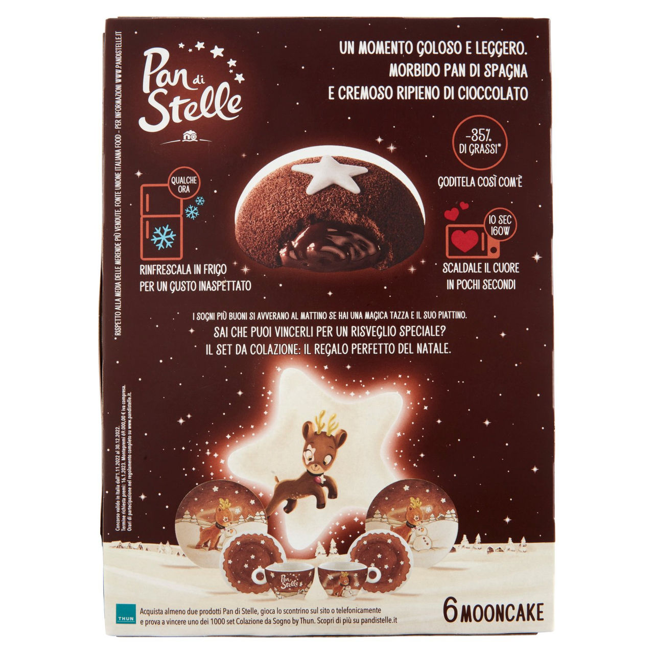 Pan di Stelle Mooncake Tortino al Cioccolato 210g