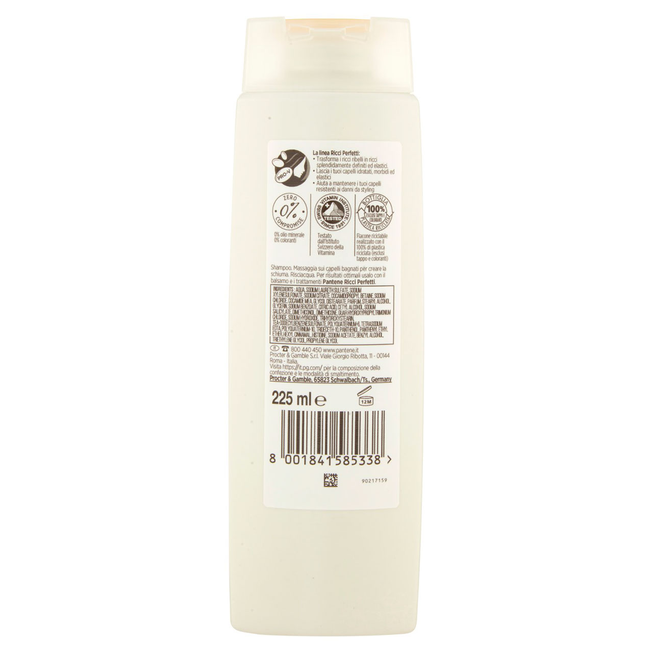 Pantene Shampoo Ricci Perfetti 225 ml