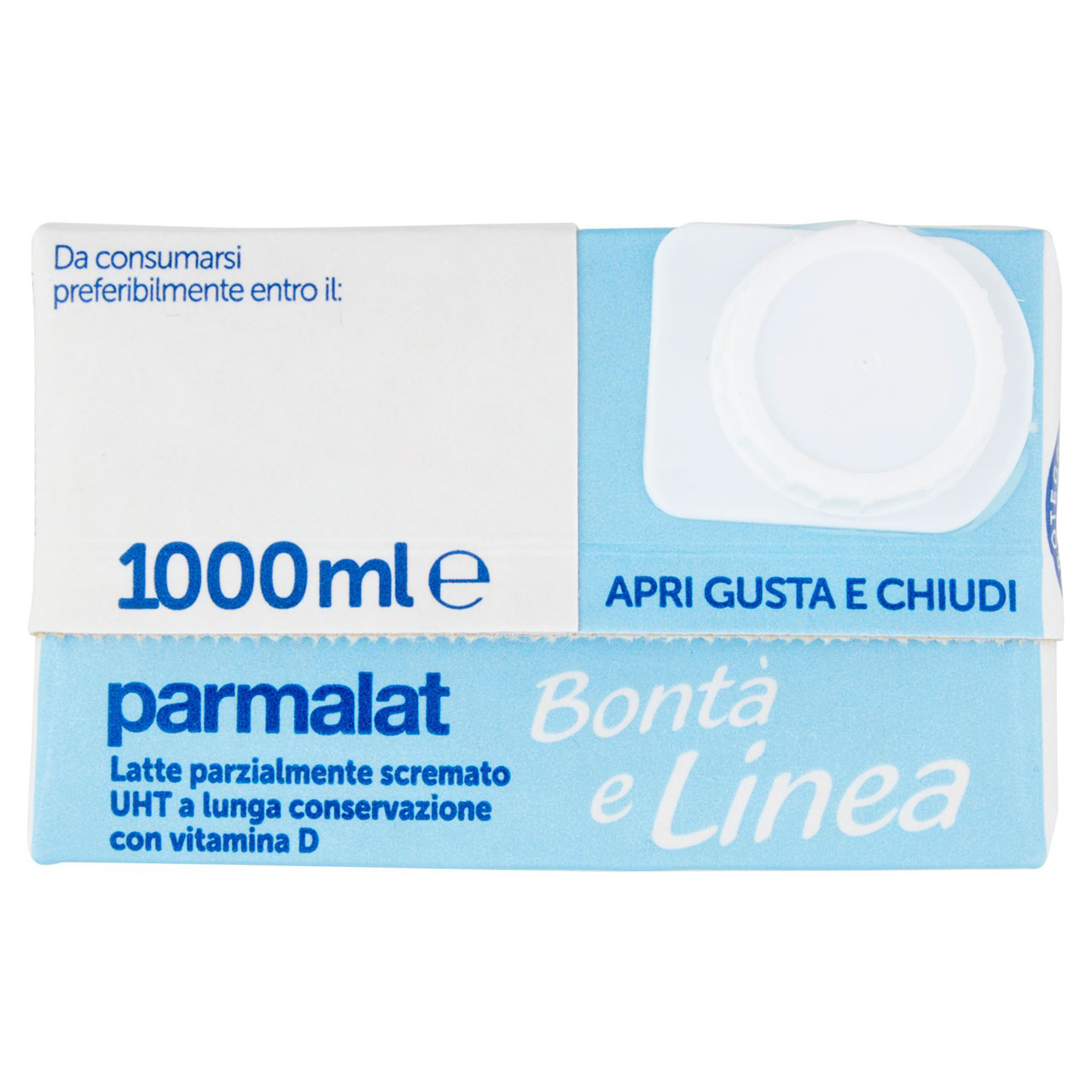 parmalat Bontà e Linea con Vitamina D Latte Parzialmente Scremato 1000 ml