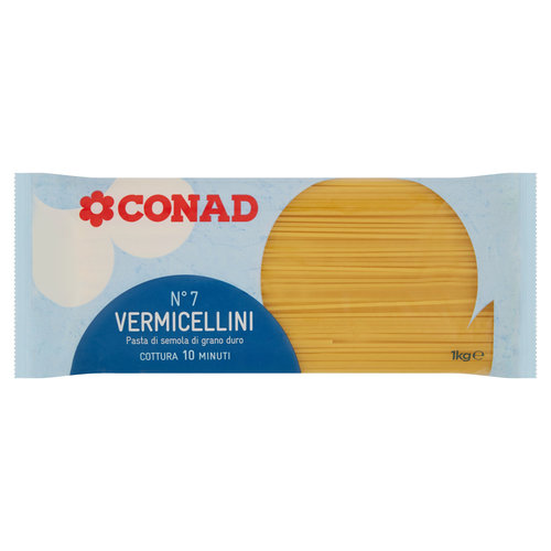 Pasta di Semola di Grano Duro N°7 Vermicellini 1 kg Conad