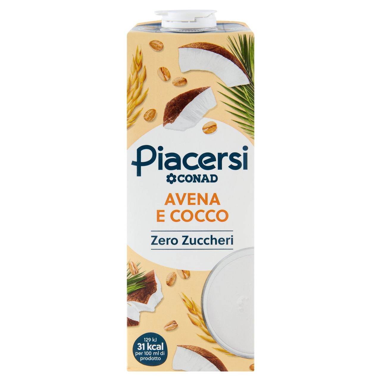 PIACERSI CONAD Avena e Cocco Zero Zuccheri 1 l