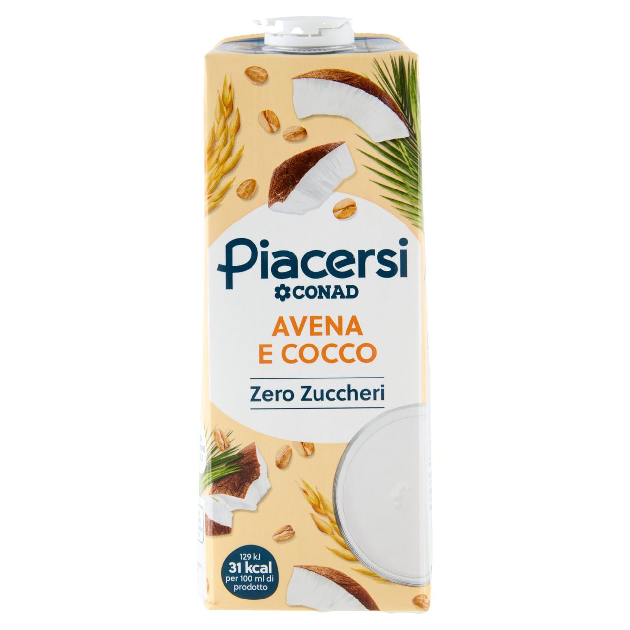 PIACERSI CONAD Avena e Cocco Zero Zuccheri 1 l