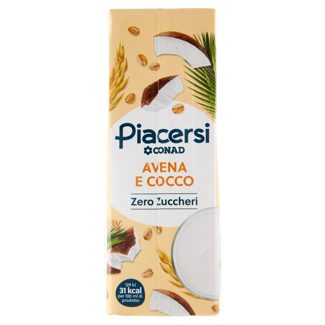 PIACERSI CONAD Avena e Cocco Zero Zuccheri 1 l