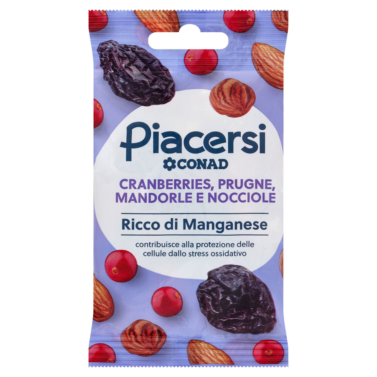 Cranberries, Prugne, Mandorle, Nocciole 40g Conad