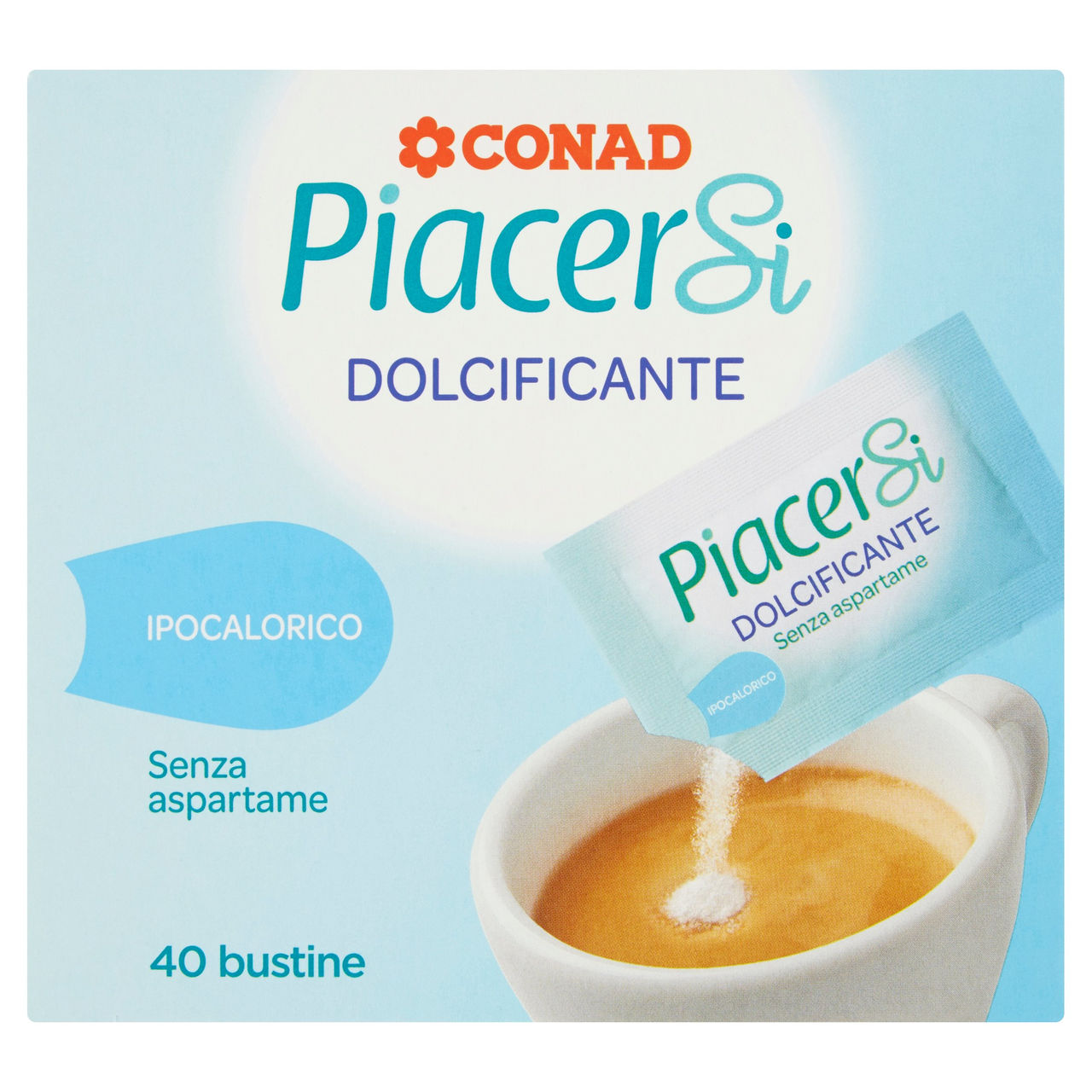 Dolcificante 40 bustine 40x1g Piacersi Conad