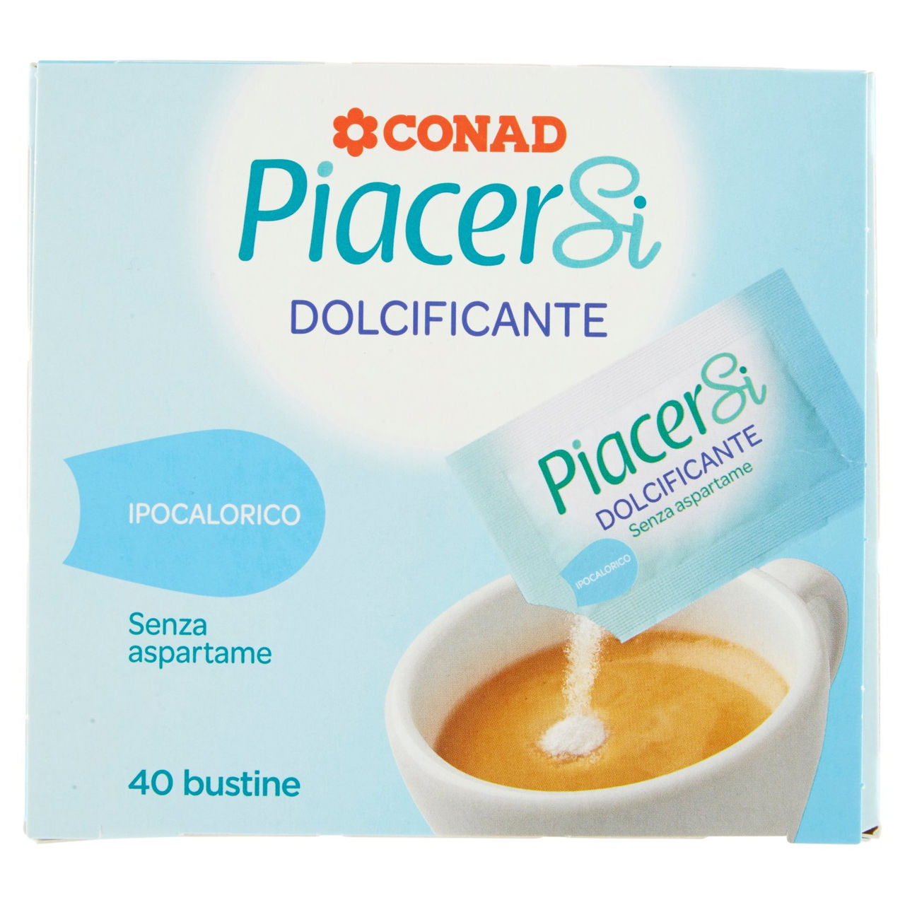 Dolcificante 40 bustine 40x1g Piacersi Conad