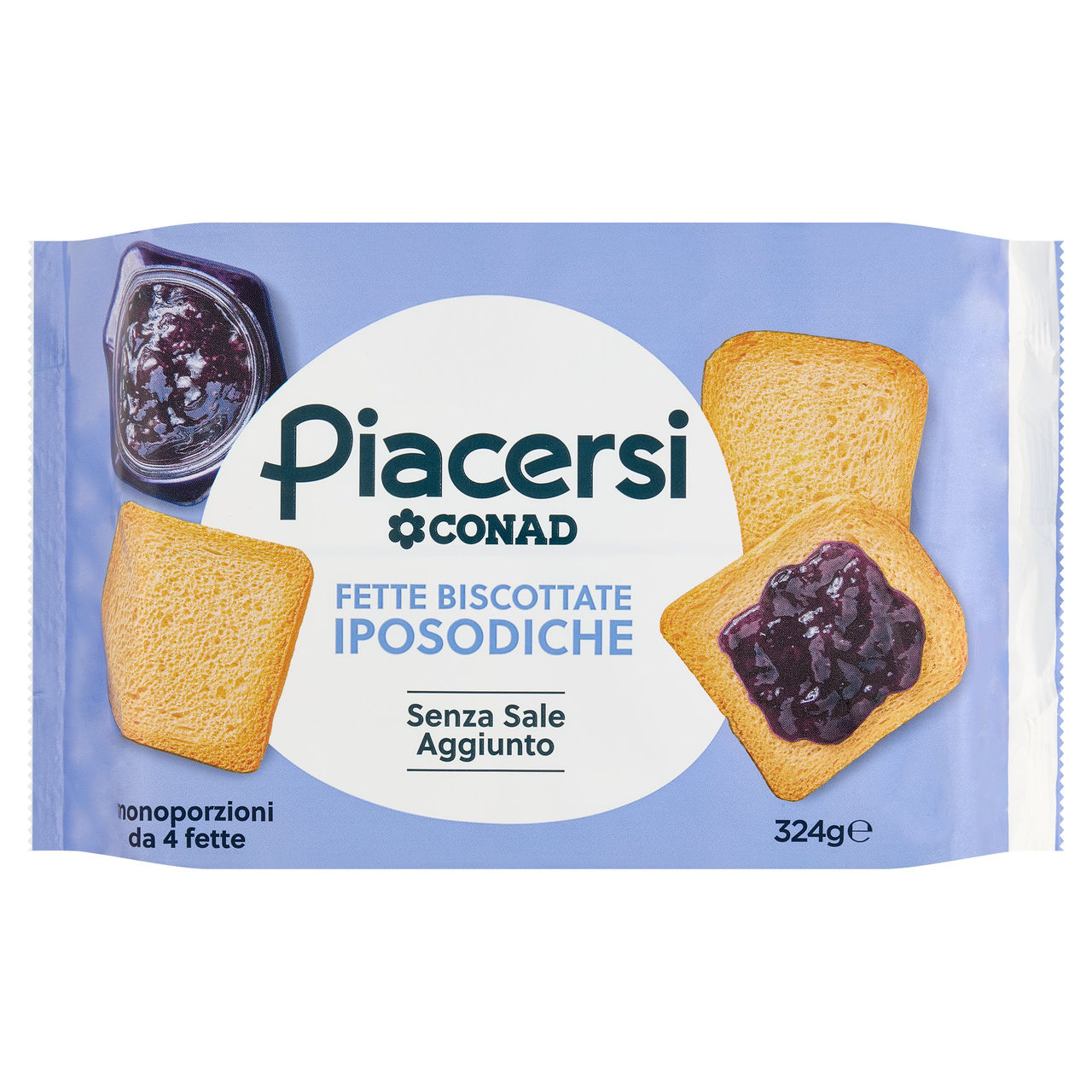 PIACERSI CONAD Fette Biscottate Iposodiche 324 g