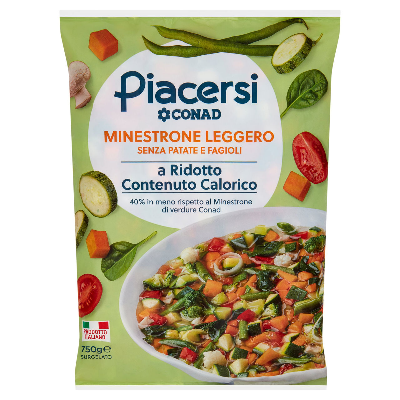 Minestrone Leggero Surgelato 750 g Piacersi Conad