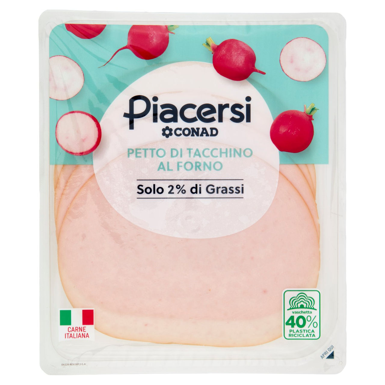 Petto di Tacchino al Forno 100 g Piacersi Conad