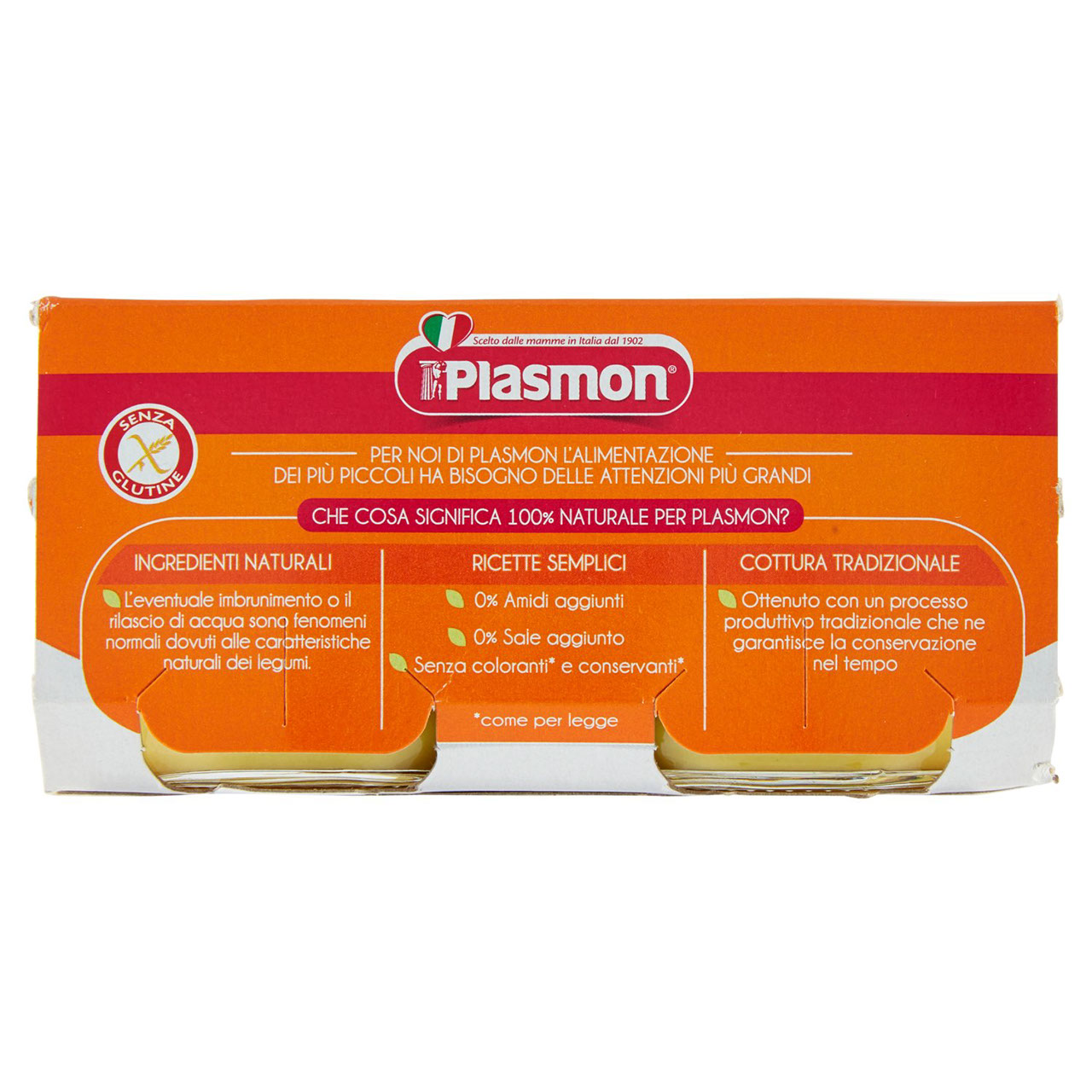 Plasmon Ceci con Zucca Omogeneizzato con Ceci e Zucca 2 x 80 g