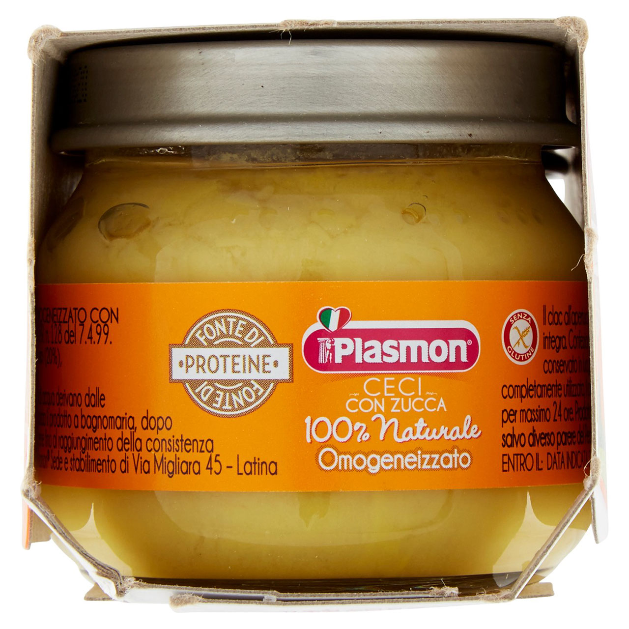 Plasmon Ceci con Zucca Omogeneizzato con Ceci e Zucca 2 x 80 g