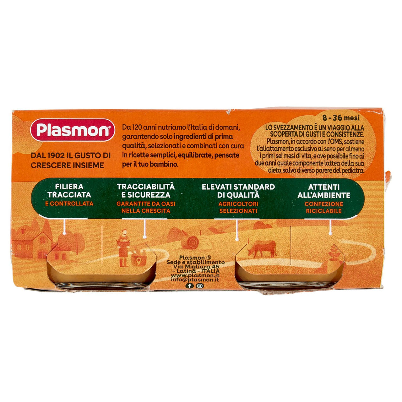 Plasmon Omogeneizzato Lenticchie con carote 2 x 80 g