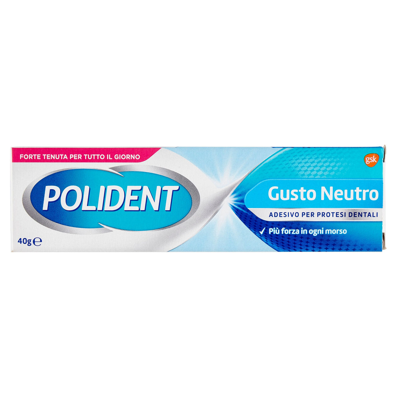 Polident gusto neutro adesivo protesi dentiera con tenuta giornaliera senza aromi artificiali 40 g