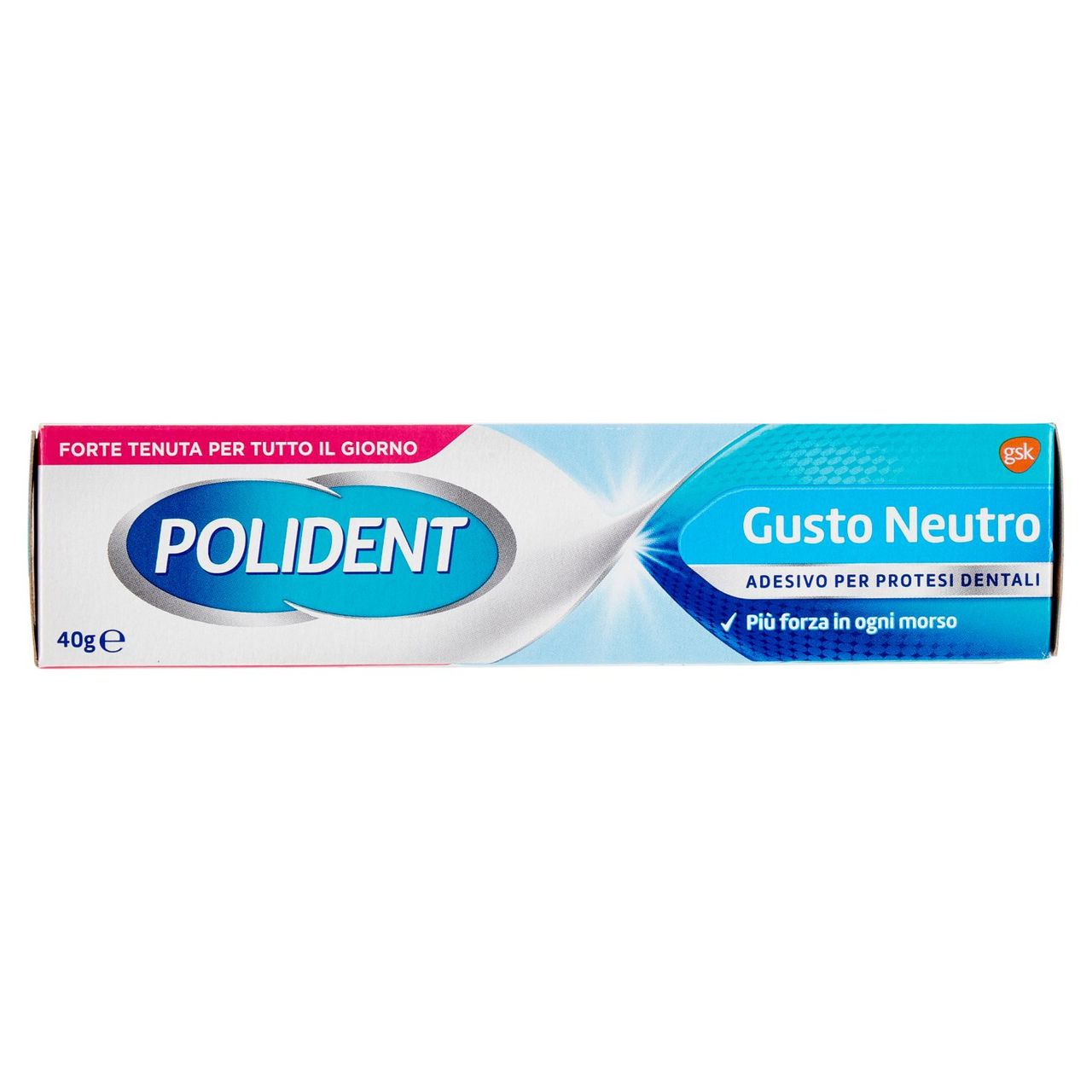 Polident gusto neutro adesivo protesi dentiera con tenuta giornaliera senza aromi artificiali 40 g