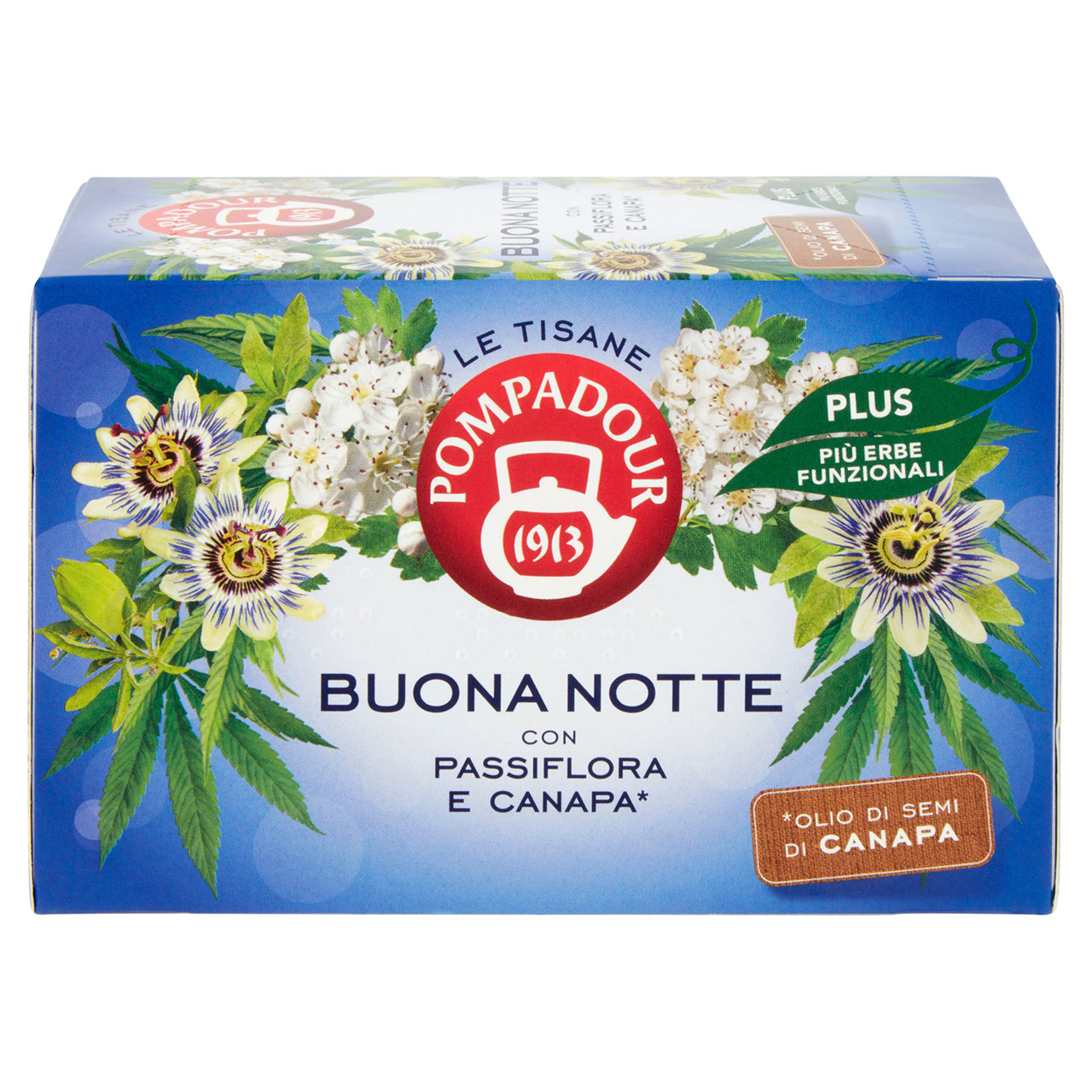 Pompadour Buona Notte con Passiflora e Canapa