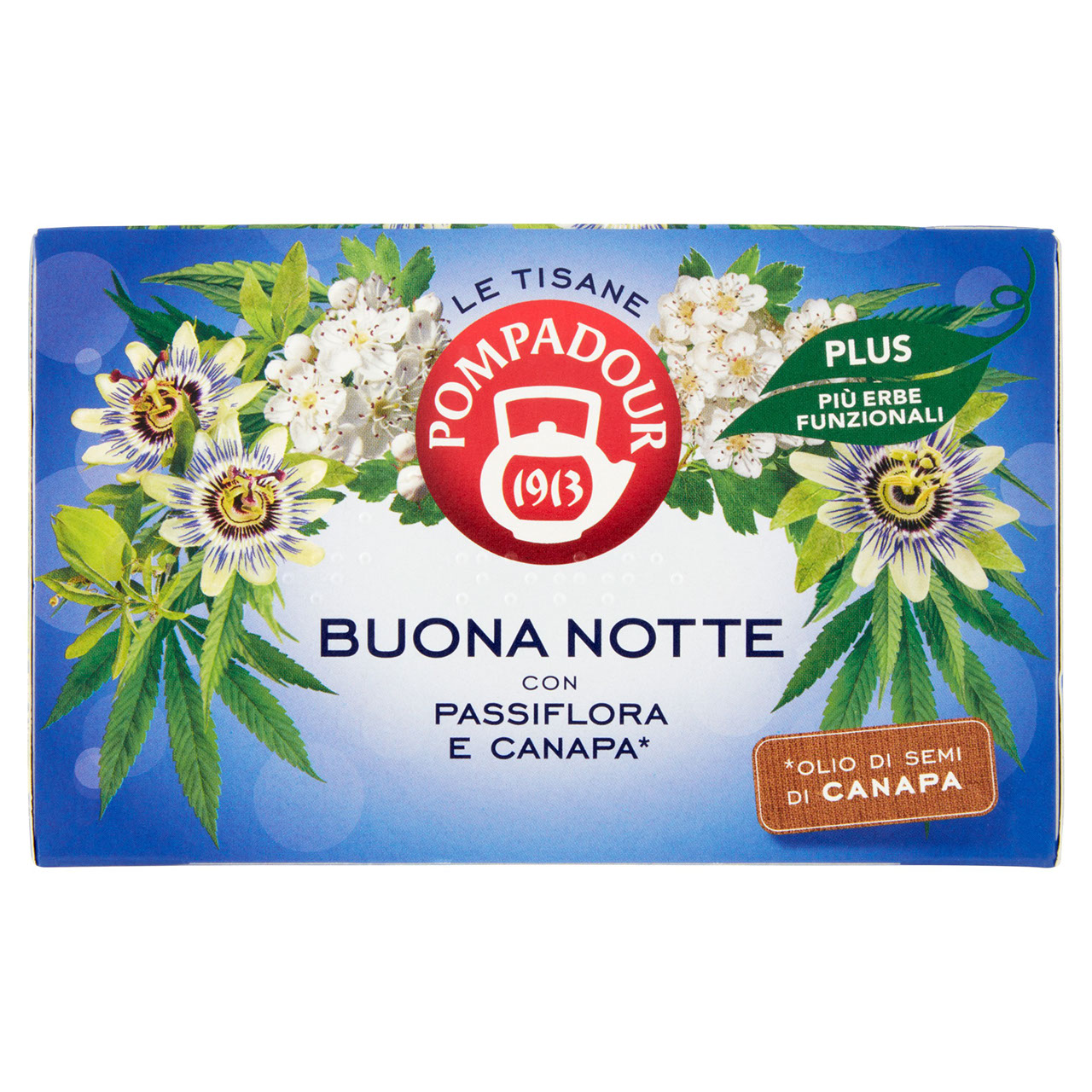 Pompadour Buona Notte con Passiflora e Canapa