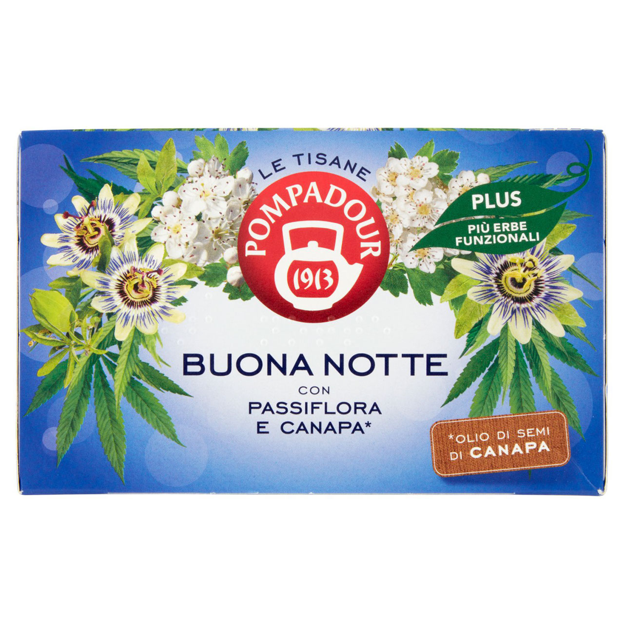 Pompadour Buona Notte con Passiflora e Canapa