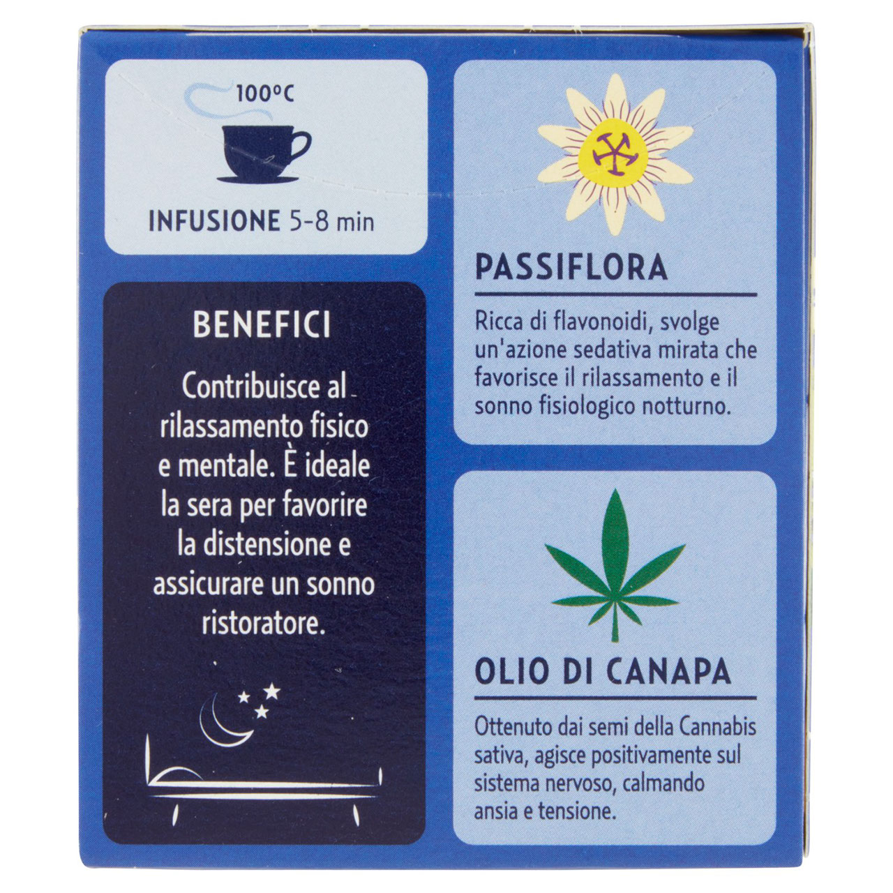 Pompadour Buona Notte con Passiflora e Canapa