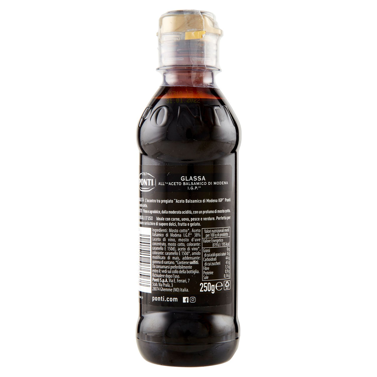 Ponti Glassa Aceto Balsamico di Modena IGP 250 g