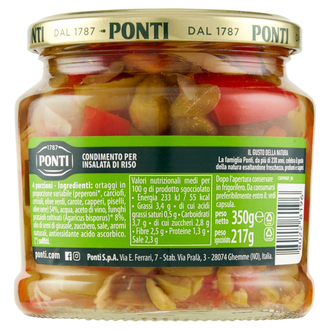 Ponti Peperlizia il Gusto dell'Estate 350 gr