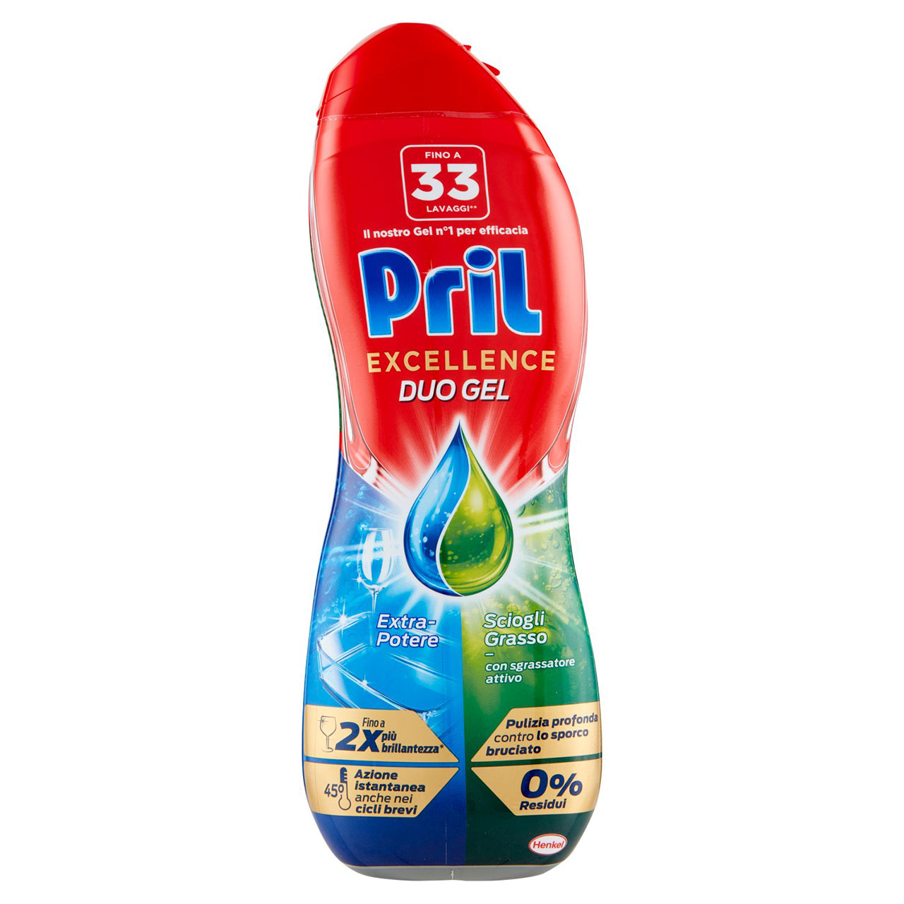 PRIL Excellence Duo Gel Sciogli Grasso 600ml