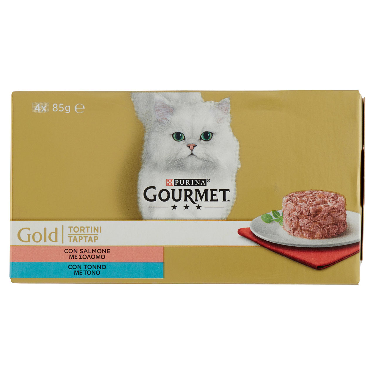 Tortini con Salmone con Tonno 4x85g Purina Gourmet