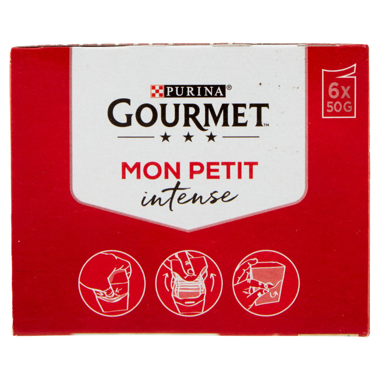 PURINA GOURMET Mon Petit Filettini Intense cotti in Salsa (Anatra / Pollo / Tacchino) 6x50g