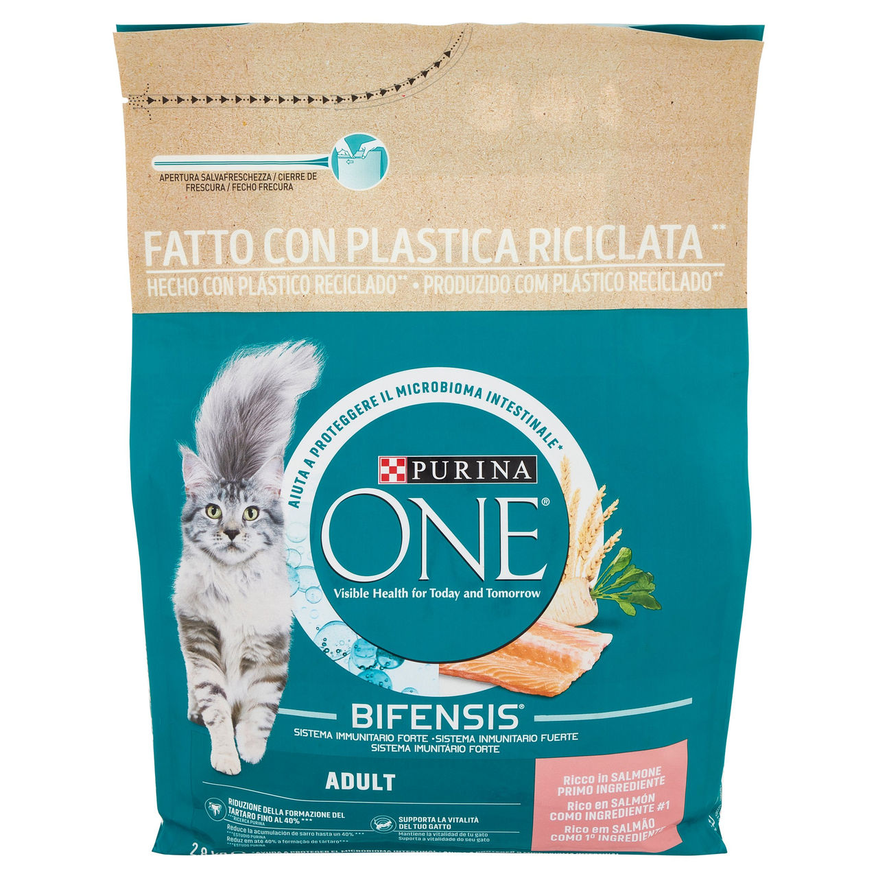 PURINA ONE Adult Ricco in Salmone 2,8 kg