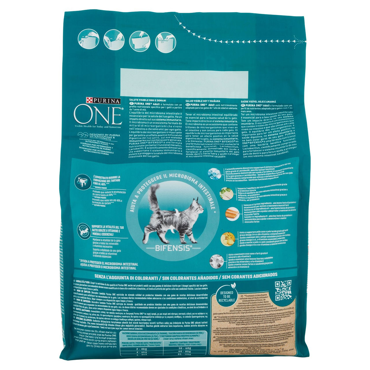 PURINA ONE Adult Ricco in Salmone 2,8 kg