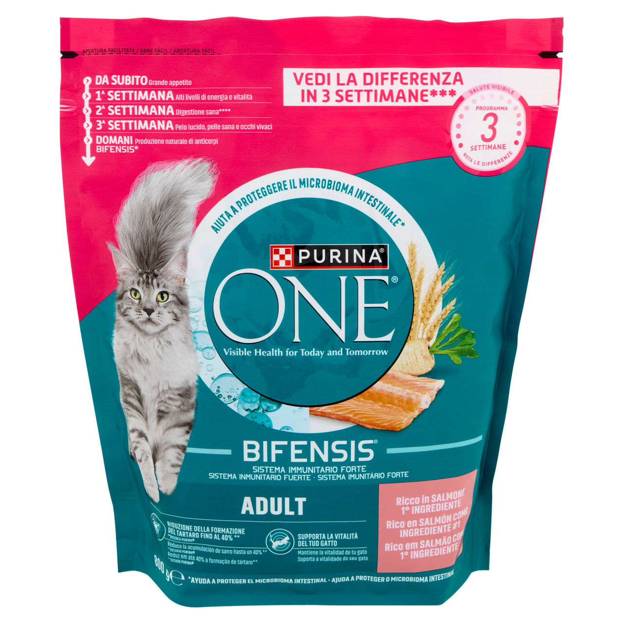 PURINA ONE Bifensis Adult Salmone 800g