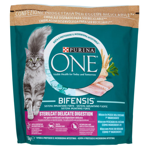 PURINA ONE Bifensis Sterilcat Delicate Pesce dell'Oceano 1,5 kg