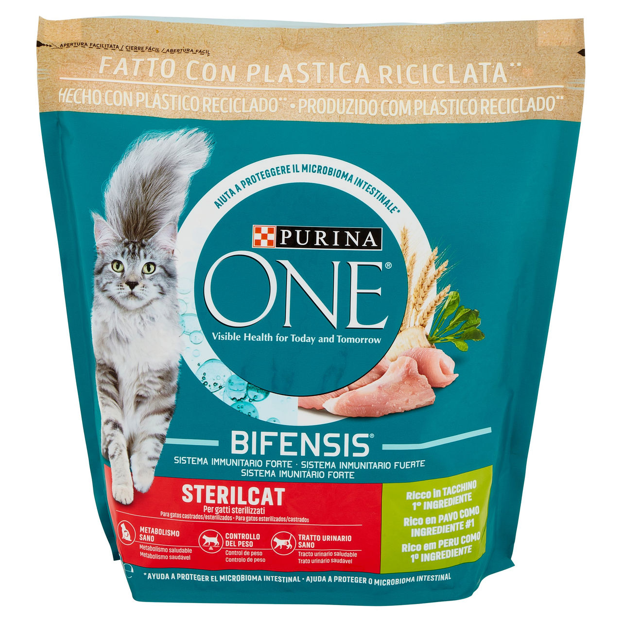 PURINA ONE Bifensis Sterilcat Tacchino e Frumento 1,5kg
