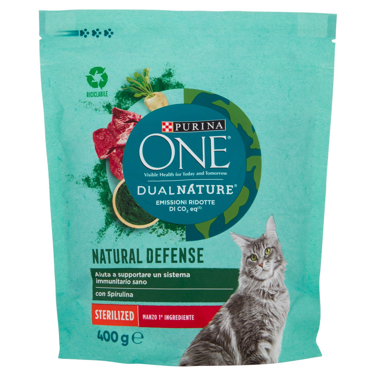 PURINA ONE DualNature Sterilizzato Manzo 400 g