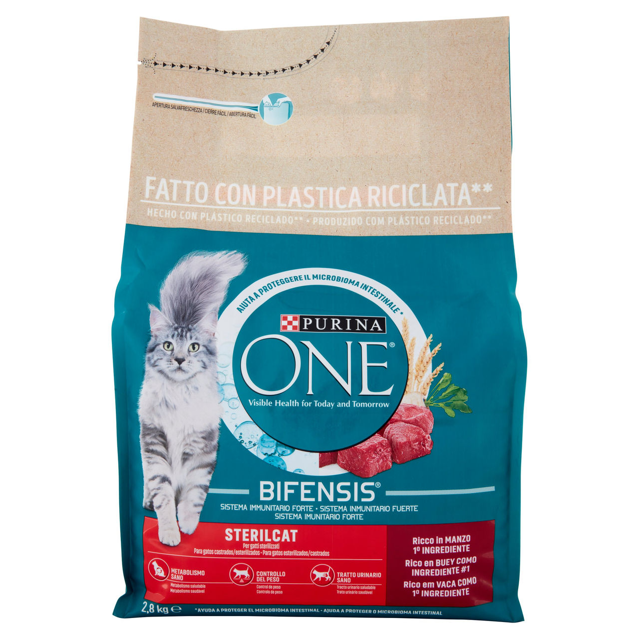 PURINA ONE Sterilcat Ricco in Manzo 2,8 kg