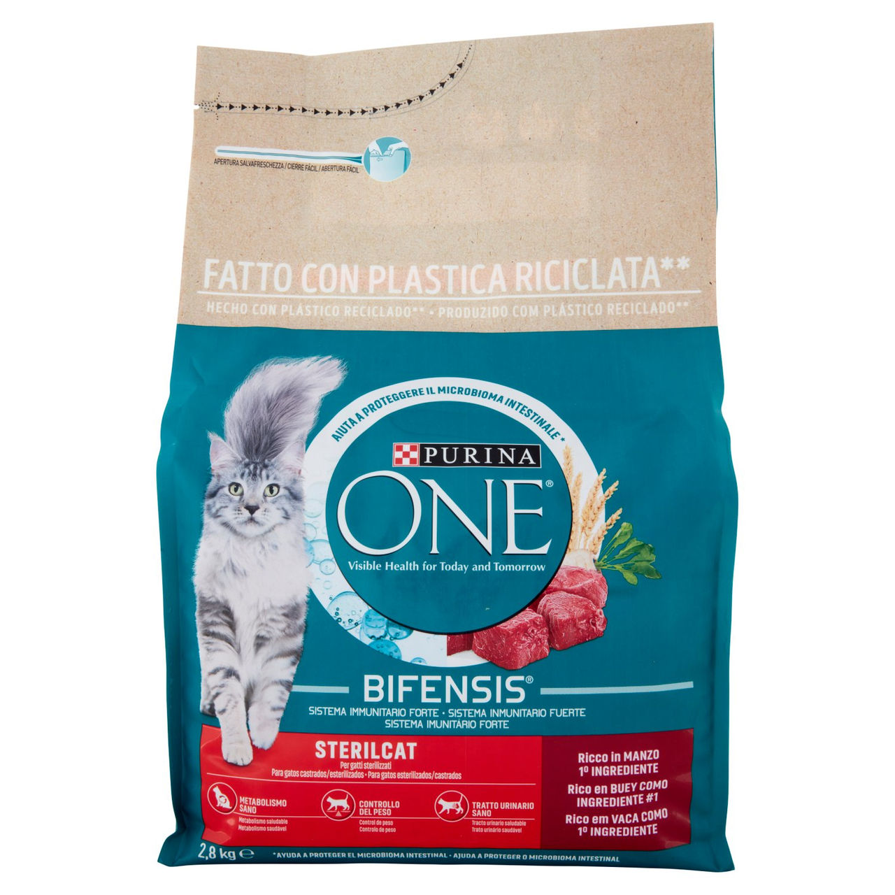 PURINA ONE Sterilcat Ricco in Manzo 2,8 kg