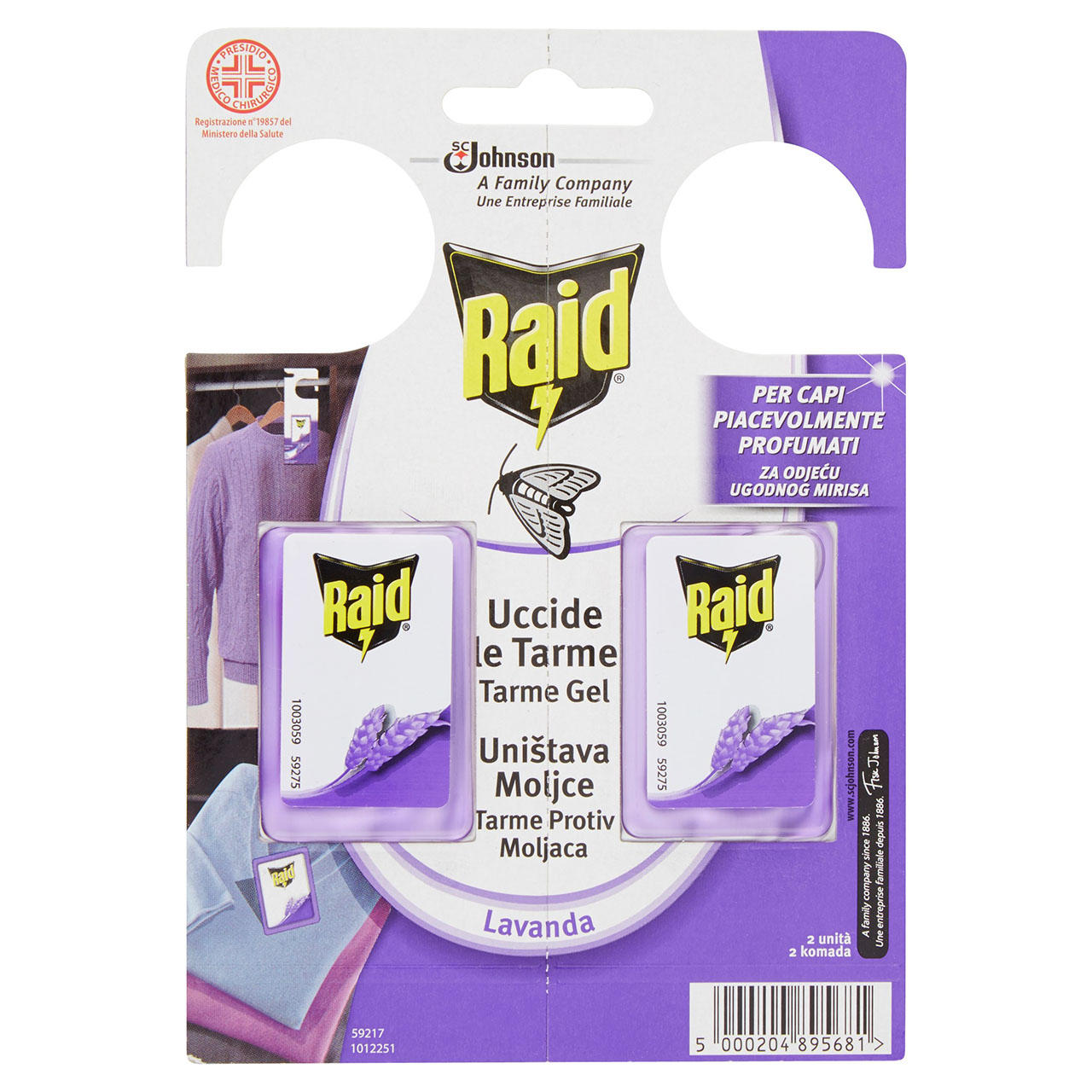 Raid Tarme Gel Lavanda 2 x 3 g