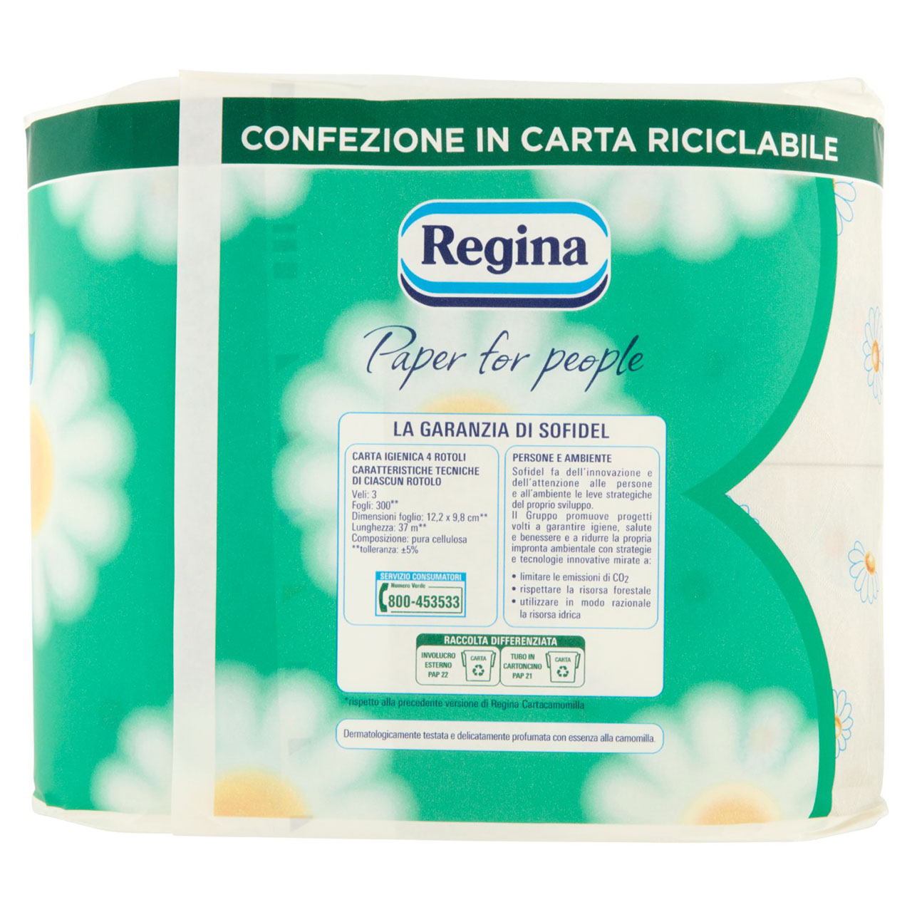 Regina Cartacamomilla carta igienica 4 rotoli