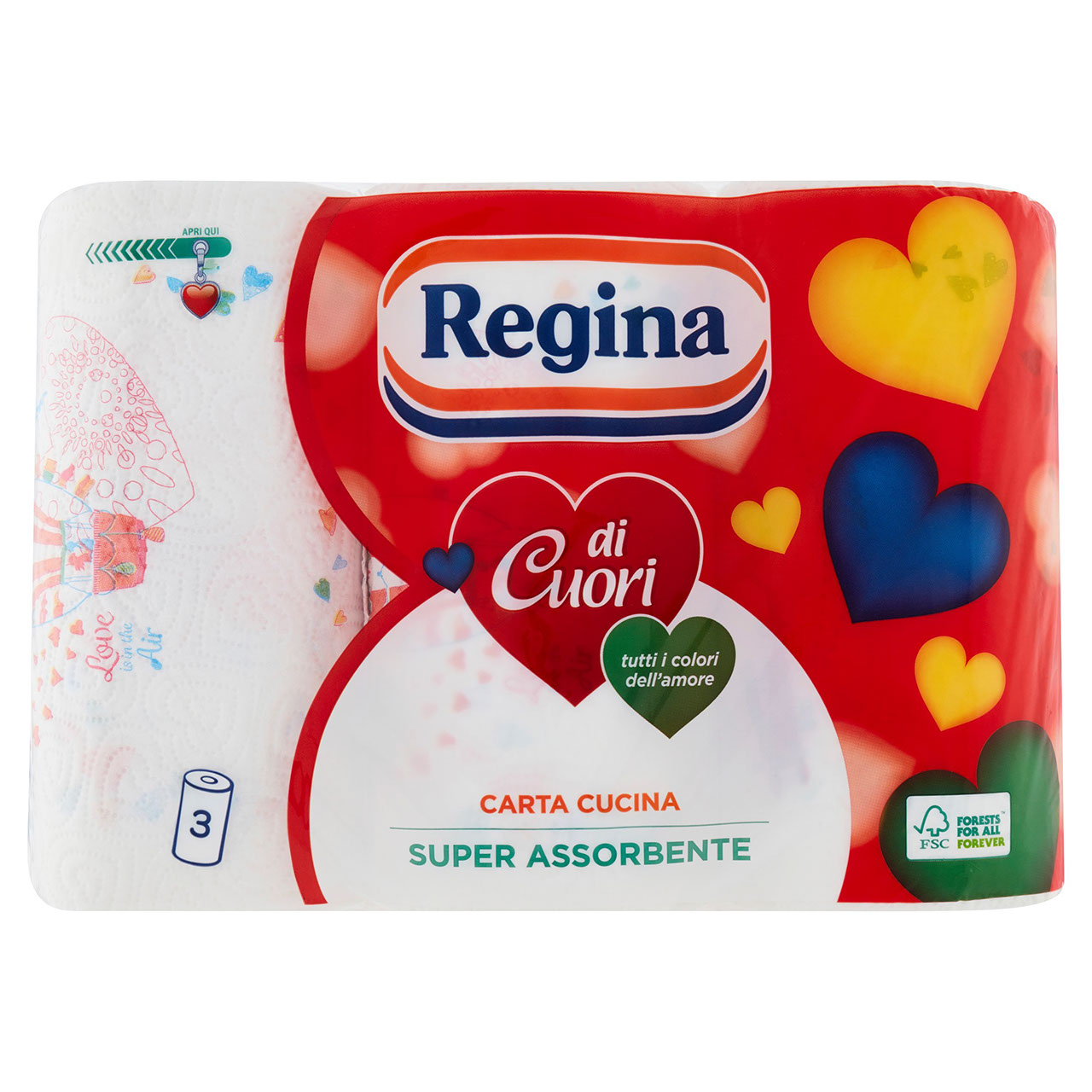 Regina di Cuori carta cucina 3 rotoli