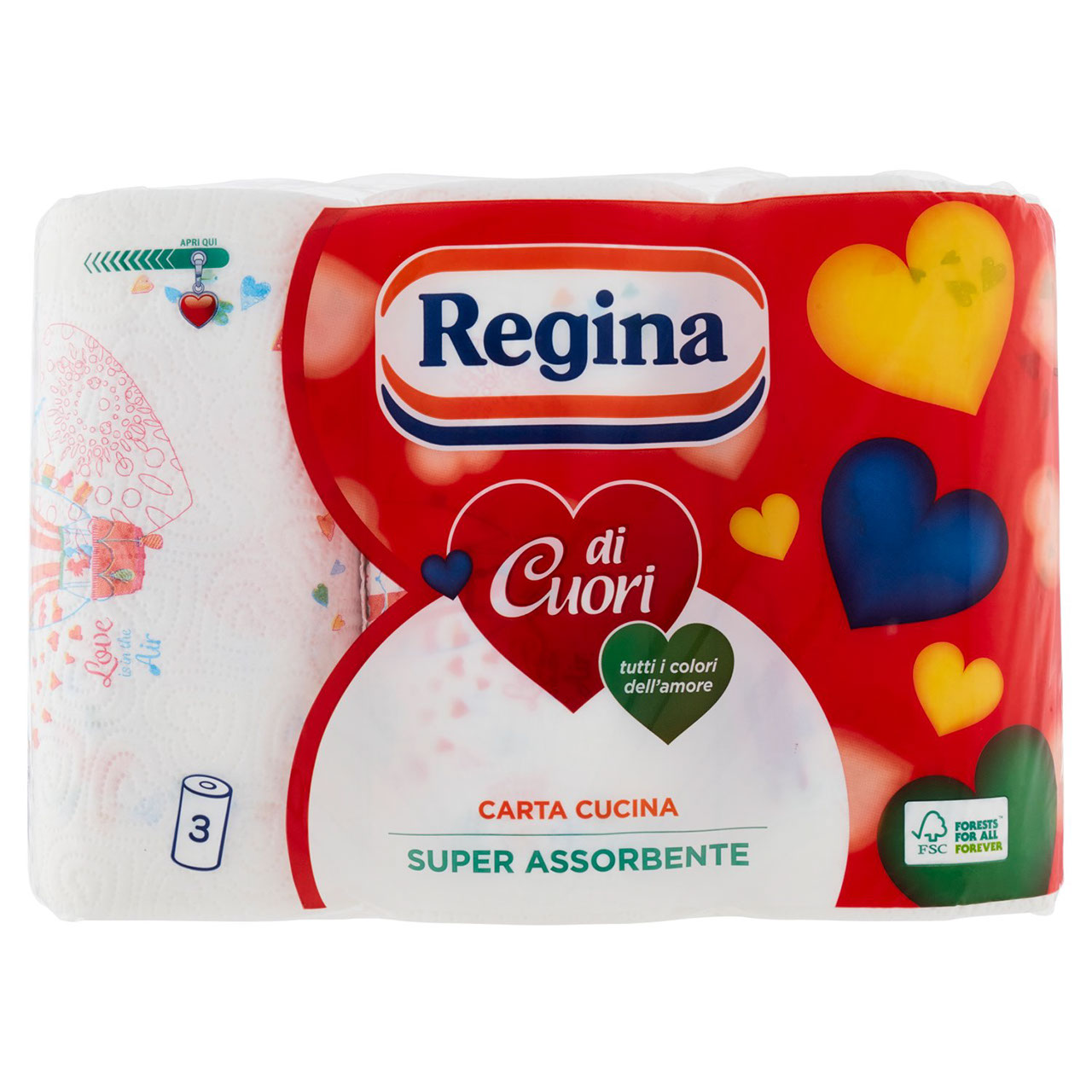 Regina di Cuori carta cucina 3 rotoli