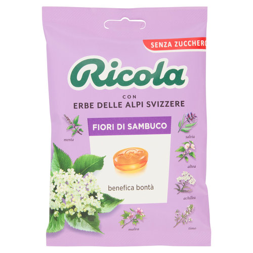 Ricola Fiori di Sambuco Senza Zucchero 70 g