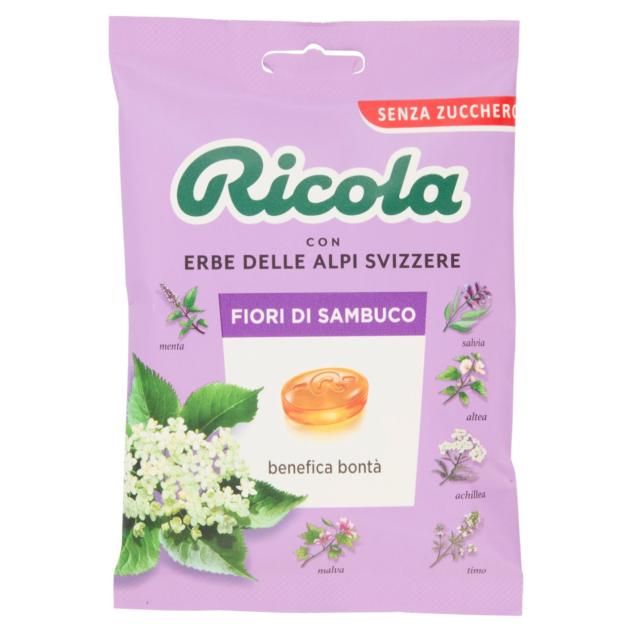 Ricola Fiori di Sambuco Senza Zucchero 70 g